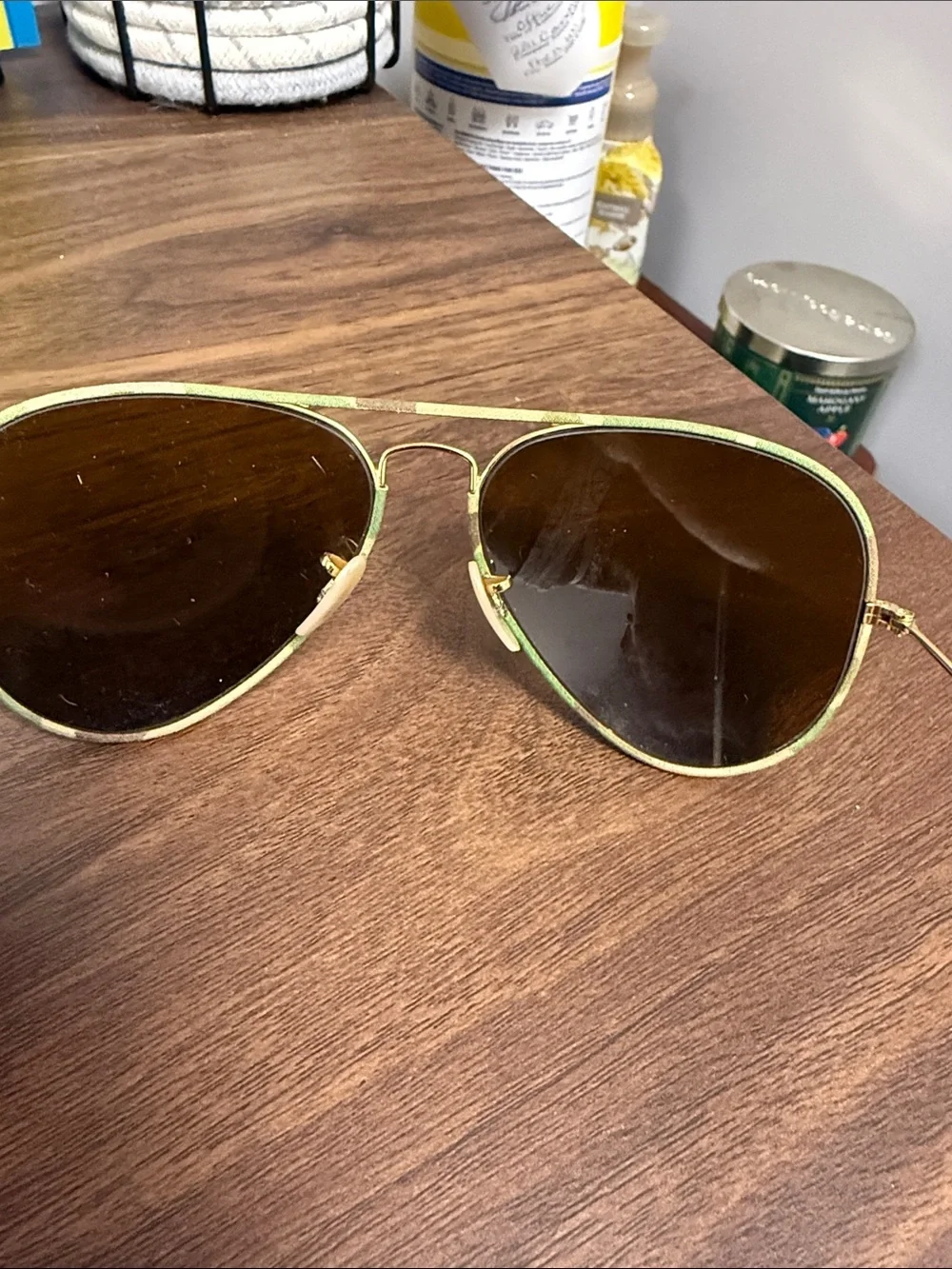 Ray-Ban camo  Aviator Sunglasses with Brown Lenses
